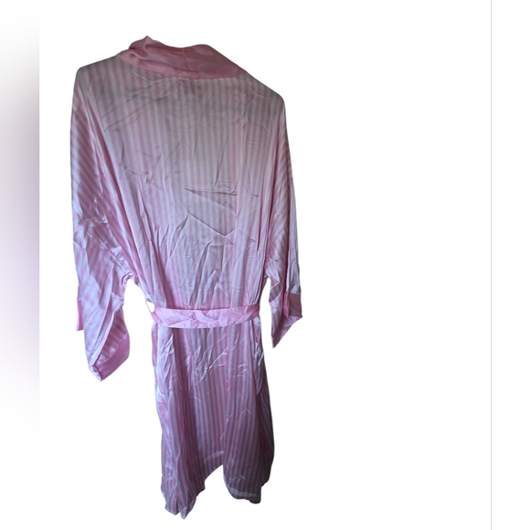 NWT Show Me Your Mumu Harlow Belted Robe Pink & White Striped OS - Picture 2 of 7